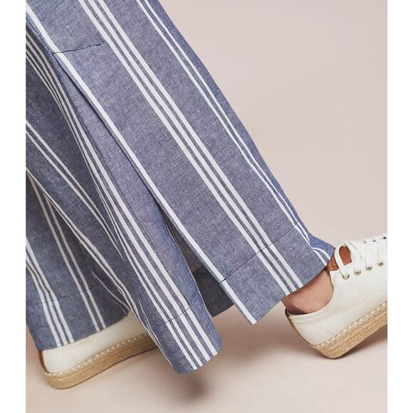 Anthropologie Beachy Linen Wide Leg Pants Size 4 - Picture 4 of 11